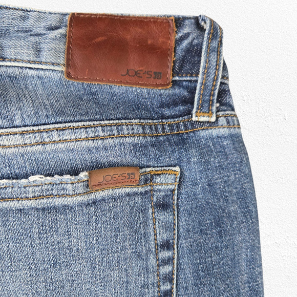 Joes Jeans Medium Wash Distressed Boyfriend Billie Ankle Straight Jeans Size 27 - Picture 11 of 12